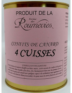 Confits de canard 4 cuisses...