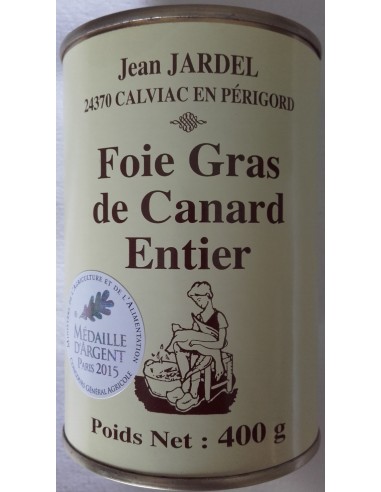 Foie Gras de Canard Entier Jardel - Boîte 400 g - Vue 1 Foie Gras de Canard Entier Jardel - Boîte 400 g - Vue 1