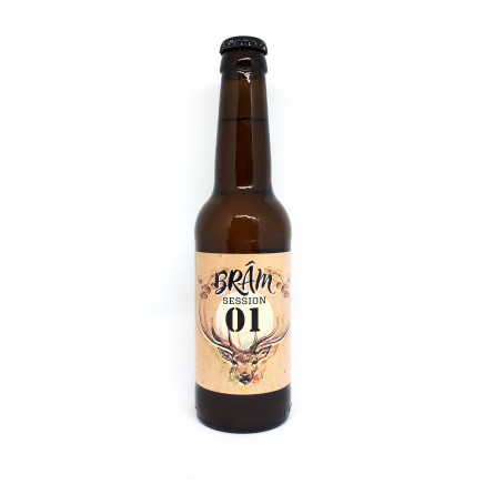 Bière artisanale Blonde Lady Mitch Ale - Brasserie La Brâm - 75 cl