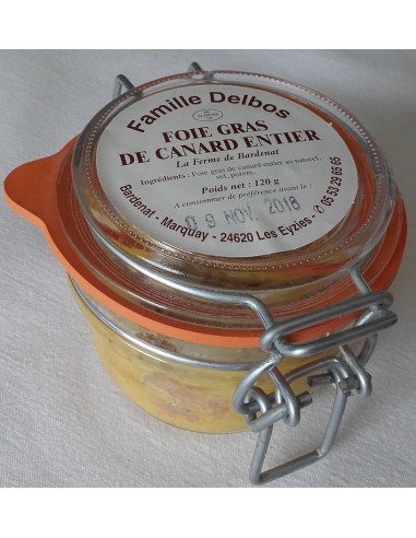 Foie Gras Entier de Canard Bardenat - Bocal 120 g - Vue 1