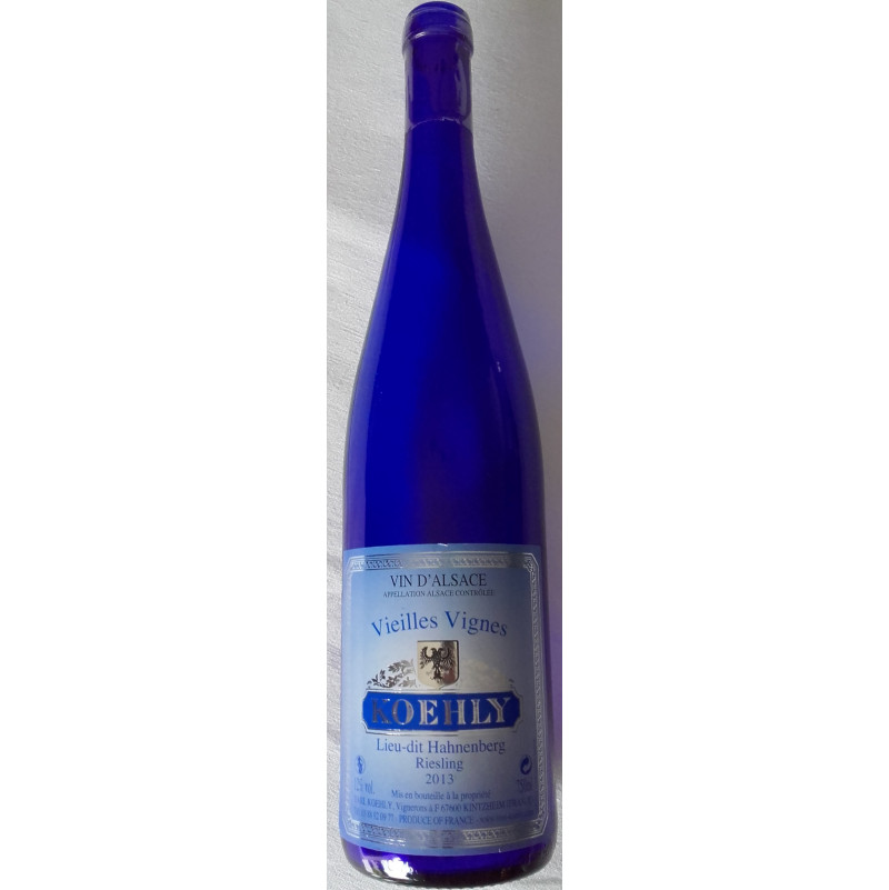 Riesling Vieilles Vignes Domaine Koehly - Bouteille bleue - Vue 1