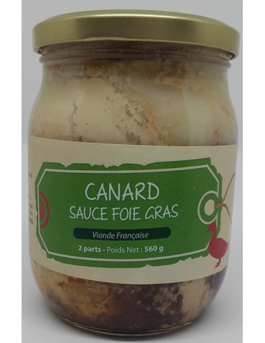 Canard Sauce Foie Gras 600 g - Les Mille Sources - Vue 1 Canard Sauce Foie Gras 600 g - Les Mille Sources - Vue 1