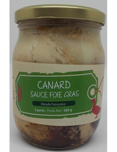 Canard Sauce Foie Gras 600 g - Les Mille Sources - Vue 1