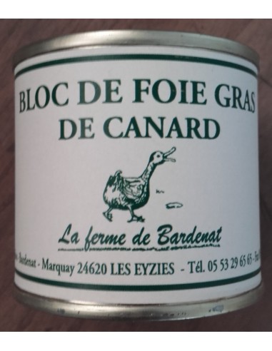 Bloc de Foie Gras de Canard en Boîte - Ferme de Bardenat Bloc de Foie Gras de Canard en Boîte - Ferme de Bardenat