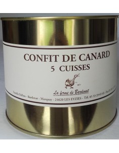 Confit de Canard 5 cuisses Bardenat - Vue 1