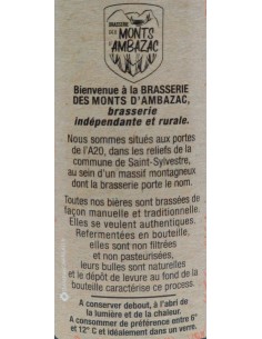 Bière Abbaye 33 cl - Brasserie des Monts d'Ambazac - Vue 3