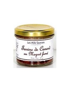 Terrine de Canard au  Magret Fumé 90 g - Les Mille Sources - vue 1