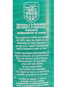 Bière Wheat Ale 75cl - Brasserie des Monts d'Ambazac - Vue 3