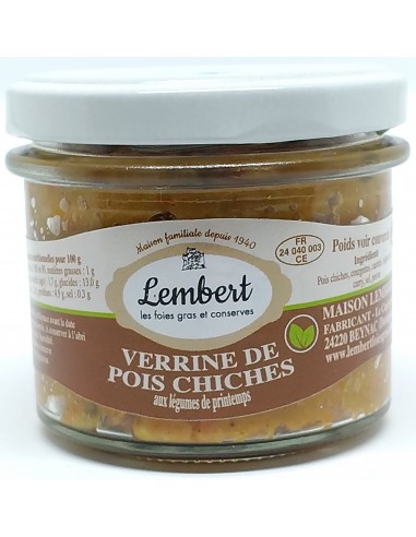 Verrine de Pois Chiches 95 g - Maison Lembert - Vue 1