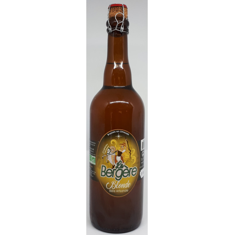 Bière Blonde BIO La Bergère - 75 cl - Vue 1
