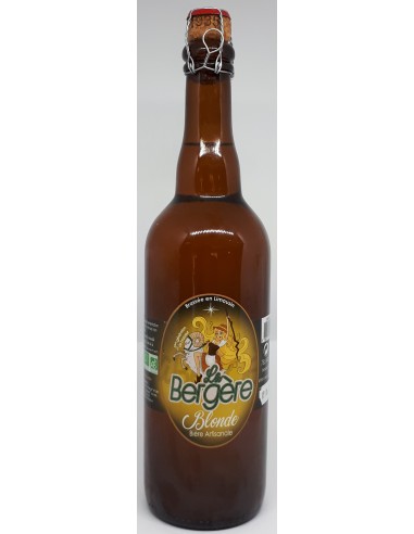 Bière Blonde BIO La Bergère - 75 cl - Vue 1 Bière Blonde BIO La Bergère - 75 cl - Vue 1