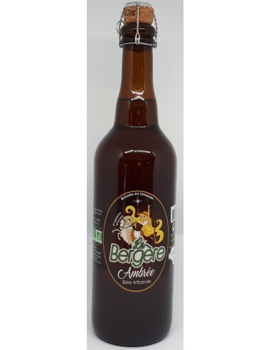 Bière Ambrée BIO La Bergère - 75 cl - Vue 1