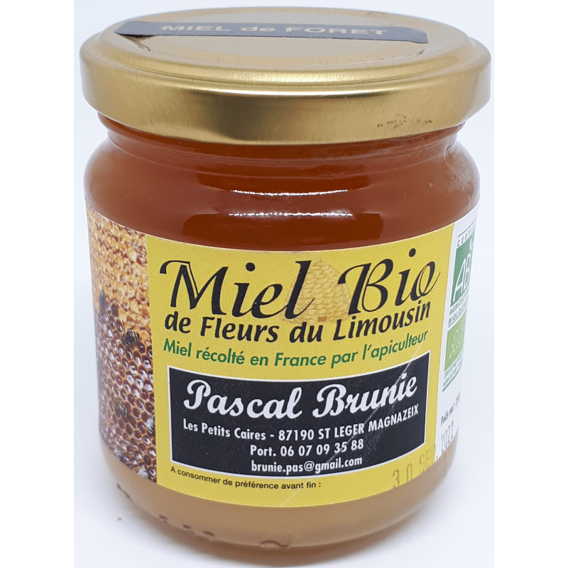 Miel de Forêt BIO du Limousin Pascal BRUNIE 250 g - Vue 1