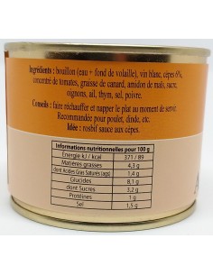 Sauce aux Cèpes 190 g - Maison Lembert - Vue 3