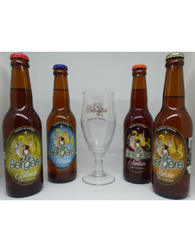 Coffret de 4 bières La Bergère 33 cl - Photo 1 Coffret de 4 bières La Bergère 33 cl - Photo 1