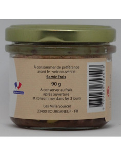 Pâté Limousin aux Châtaignes 90 g - Les Mille Sources - Photo 2