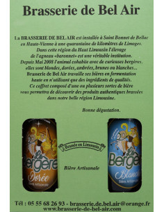 Coffret 4 bières Brasserie Naturelle des Landes + 1 verre dégustation